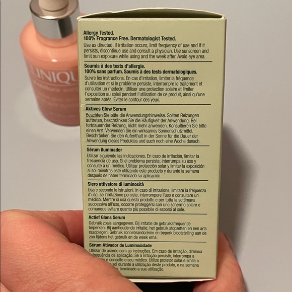 Clinique Moisture Surge Active Glow Serum 100% Fragrance Free Hydration NEW - Picture 2 of 5